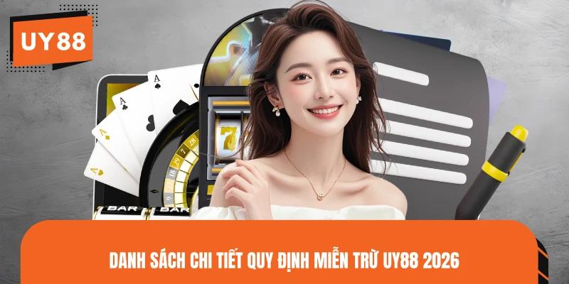 Danh sách chi tiết quy định miễn trừ UY88 2026