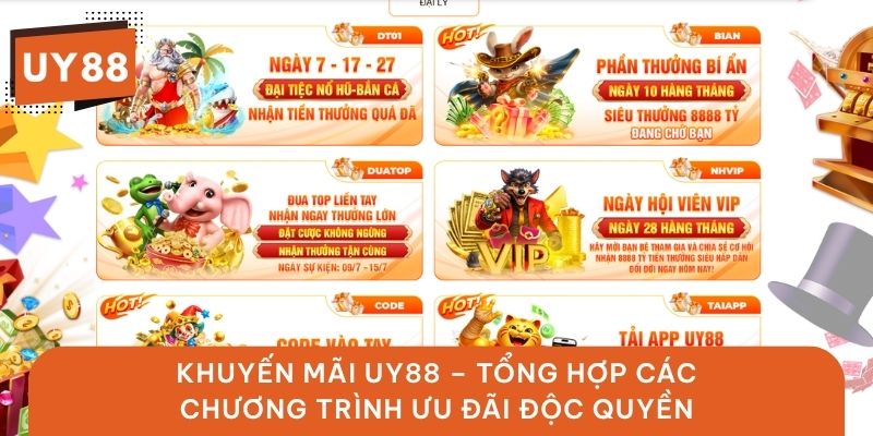 Khuyến Mãi UY88 – Tổng Hợp Các Chương Trình Ưu Đãi Độc Quyền Mới Nhất